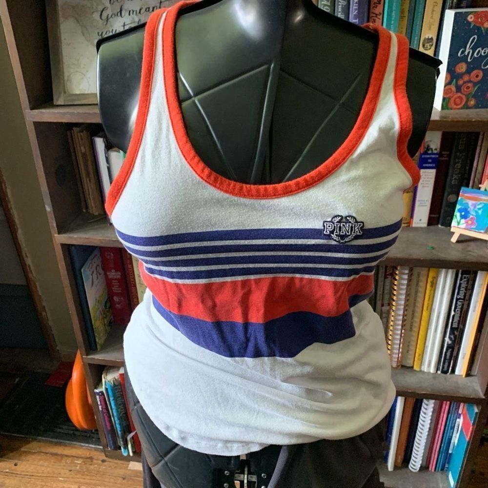 Victoria’s Secret collegiate coed S racerback normcore tank top